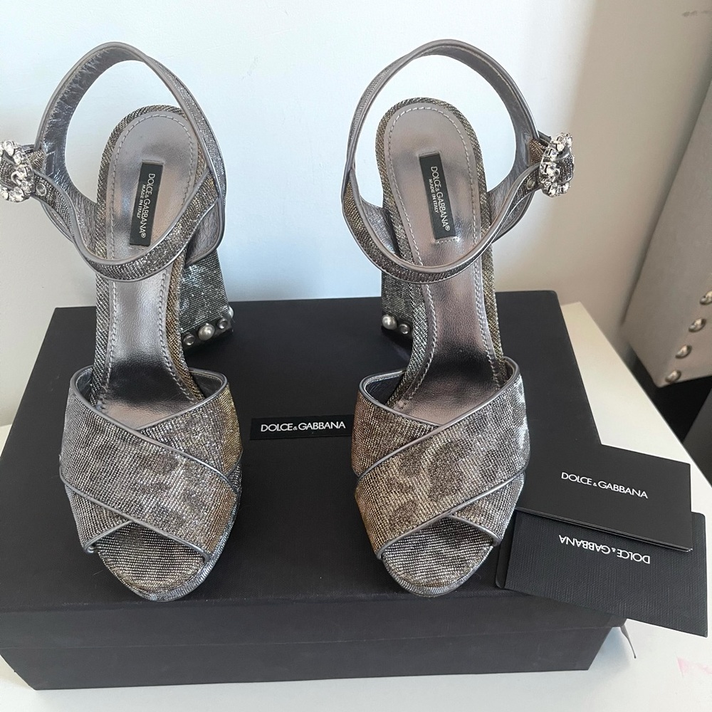 AUTHENTIC DOLCE & GABBANA ALTA MODA RUNWAY HEELS - Picture 12 of 17